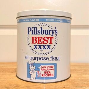 3/$30 Vintage Pillsbury's Best JL Clark All Purpose Flour Tin